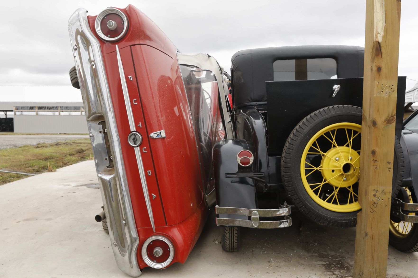 Country Classic Cars in Staunton is damaged - again